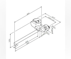 Cмеситель Am.Pm Like F8090000 для ванны и душа