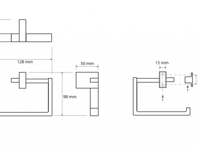 Держатель туалетной бумаги Bemeta Gamma 145812022 без крышки, хром глянцевый
