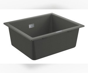 Мойка кухонная из искусственного гранита Grohe K700U 31654AT0, 53,3 x 45,7 см, с корзинчатым вентилем и сливным гарнитуром, серый гранит