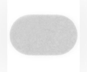 Коврик WasserKraft BM-3940 Bright White напольный, цвет - белый, 60 х 100 см