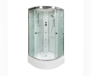 Душевая кабина Deto Em EM2790, 90 x 90 см, с крышей, с гидромассажем