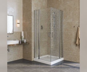 Душевой уголок Vegas Glass EFA Lux, 110 x 110 x 199.5 см, профиль глянцевый хром, стекло фея