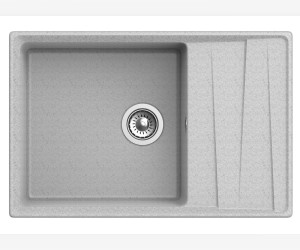 Кухонная мойка GranFest Level GF-LV-760L, 76х50 см, серая