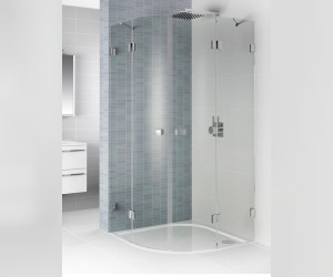 Душевой уголок Riho SZ Scandic NXT X309, 117x117x200 см, цвет профиля черный, стекло прозрачное, левый/правый, GX04703B0