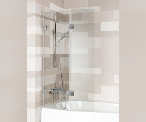 Шторка для ванны Riho VZ Scandic NXT X500 Geta170, 121,5x150 см, цвет профиля хром, стекло прозрачное, левая/правая