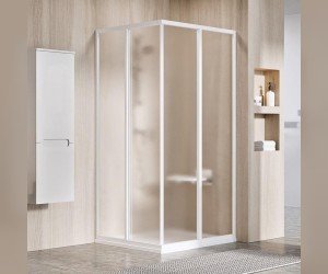 Душевой уголок Ravak Supernova 90 x 90 см, белый/грейп, SRV2-90 S (2 двери)