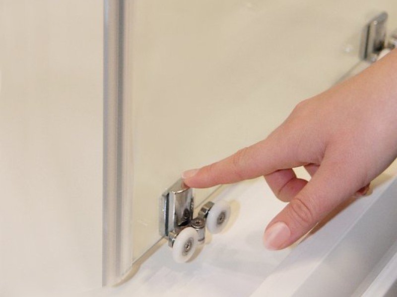 Душевой уголок Ravak Blix Slim BLSRV2-90, 90 х 90 см, профиль блестящий ,витраж транспарент, X1LM70C00Z1