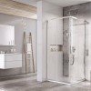 Душевой уголок Ravak Blix Slim BLSRV2-90, 90 х 90 см, профиль блестящий ,витраж транспарент, X1LM70C00Z1