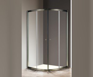 Душевой уголок Cezares GIUBILEO-R-2-100-SCORREVOLE-C-Br, 100 х 100 х 105 см, стекло узорчатое