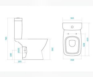 Напольный унитаз Santek Нео 1.WH30.2.470 крышка микролифт