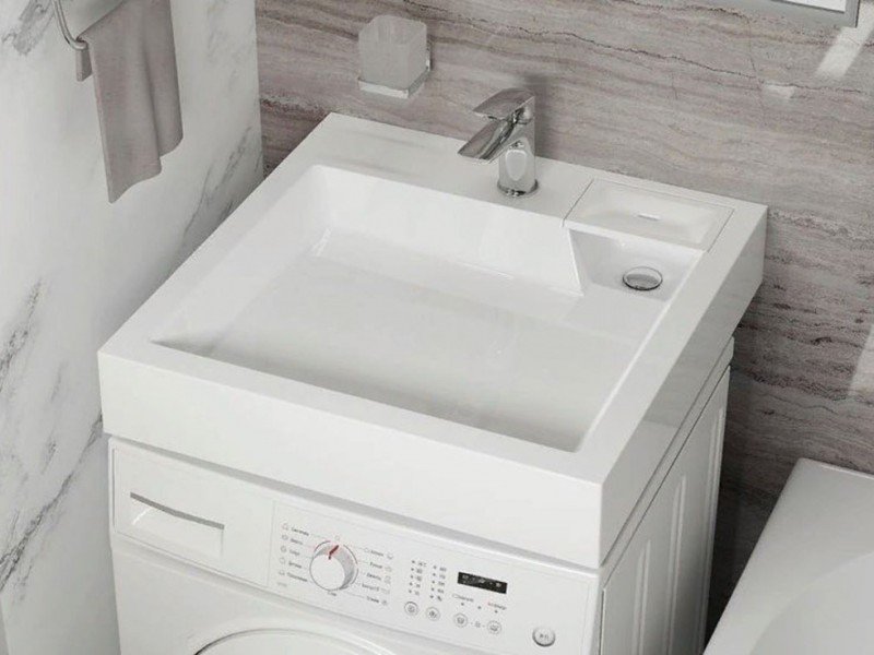 Раковина SuperSan Блед 60 x 60 см над стиральной машиной, Bld-D1