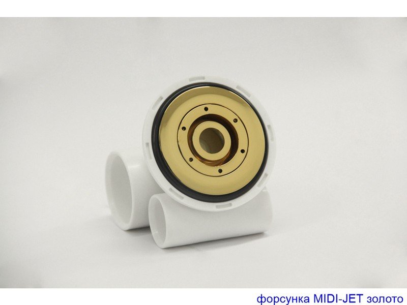 Ванна гидромассажная Whitecross Wave Slim Soft, 160 х 70 см, белая/золото, 0111.160070.100.SOFT.GL