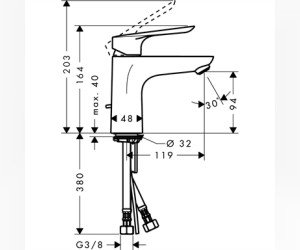 Смеситель для раковины Hansgrohe Logis E 71161000