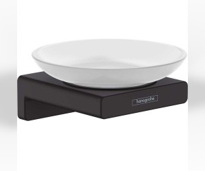 Мыльница Hansgrohe AddStoris, цвет держателя черный матовый, 41746670