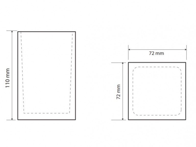 Держатель зубных щеток Bemeta Vista 120111026-104 7.2 x 7.2 x 11 см, белый
