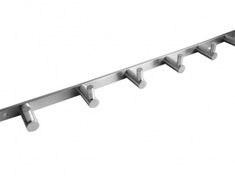 Планка с 6 крючками Bemeta Neo 104606115 41 см, хром матовый