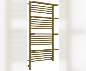 Полотенцесушитель электрический Сунержа Богема 3.0 1200 x 600 с 4 полками, ширина 63.2 см, высота 132.4 см, состаренная бронза, L/R