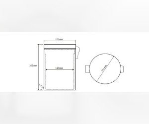 Ведро для мусора 3 л Bemeta Hotel 104315025 с педалью, крышка SoftClose, хром матовый