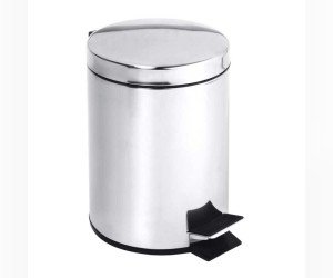 Ведро для мусора 3 л Bemeta Hotel 104315025 с педалью, крышка SoftClose, хром матовый