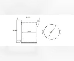 Ведро для мусора 5 л Bemeta Hotel 104315052 с педалью, крышка SoftClose, хром матовый