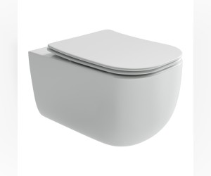 Подвесной унитаз Ceramica Nova Noel Rimless, безободковый, крышка микролифт, белый, CN3013