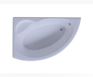 Ванна акриловая Aquatek Аякс 2 170 x 110 см с фронтальным экраном, белая, вклеенный каркас, левая/правая