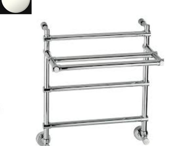 Полотенцесушитель электрический Margaroli Sole 554-3 BOX 5544703WHPB, с полкой, высота 54.7 см, ширина 57 см, белый