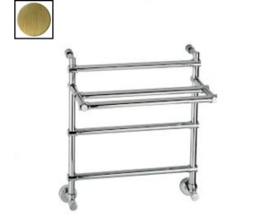 Полотенцесушитель электрический Margaroli Sole 554-3 BOX 5544703OBPB, с полкой, высота 54.7 см, ширина 57 см, старая бронза