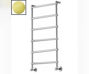 Полотенцесушитель водяной Margaroli Sole 4424706GON, высота 107.2 см, ширина 53 см, золото