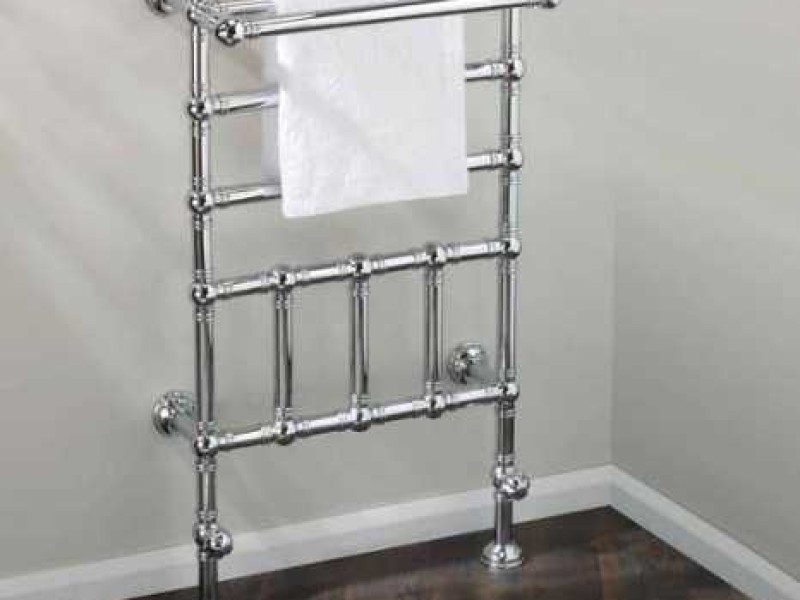 Полотенцесушитель водяной с полкой Margaroli Armonia 9-300 93005505CRP, высота 104.2 см, ширина 60 см, хром