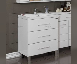 Тумба под раковину СаНта Омега 70 207039, напольная, цвет белый