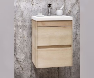 Тумба под раковину Art&Max Family-500-2C-SO-PB, 50 x 35 x 50 см подвесная, бежевый