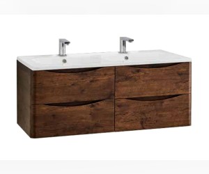 Тумба под раковину Vincea Roberta VMC-1R120RW 120 см, подвесная, коричневый