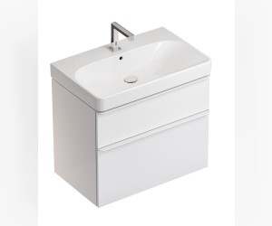 Тумба под раковину Geberit Smyle Square, 75 см, цвет белый, 500.353.00.1