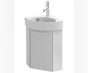 Тумба под раковину Jacob Delafon Odeon Rive Gauche 45 см, цвет белый сатин, ручки на выбор, EB2584D-RX-F30/EB2584G-RX-F30