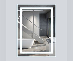 Зеркало Vincea VLM-2L600 60 x 80 см c сенсорным выключателем и диммером, прямоугольное