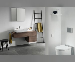 Тумба под раковину Geberit VariForm, 135 см, с сифоном, цвет белый, 501.189.00.1