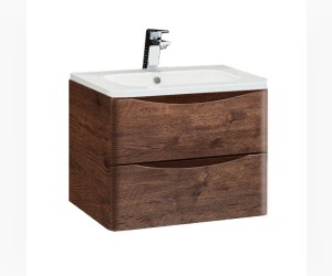 Тумба под раковину Vincea Roberta VMC-1R600RW 60 см, подвесная, коричневый
