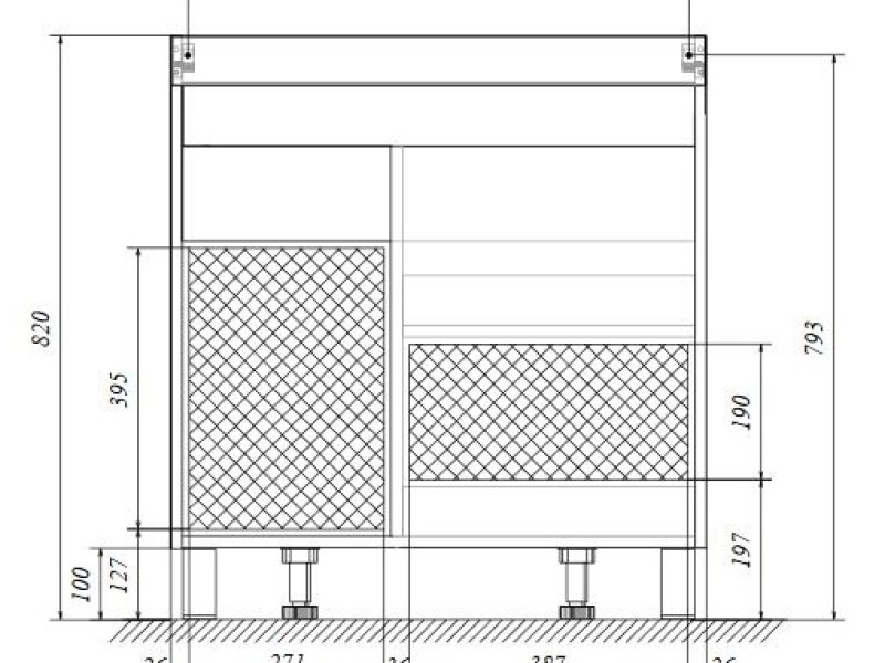 Тумба под раковину 1Marka Cube 75 см, напольная, белый, У79532