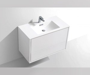 Тумба под раковину Vincea Alessia VMC-1S900LW 90 см, подвесная, белый