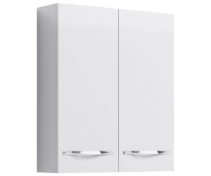 Навесной шкаф с двумя дверьми на петлях с плавным закрыванием.