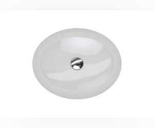 Раковина Geberit Variform 500.752.01.2 50 x 40 см овальная, встраиваемая снизу, с переливом