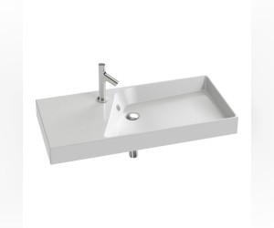 Раковина Jacob Delafon Rythmik EXN112-Z-00, 100 см, подвесная