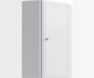 Универсальный левый/правый навесной угловой шкафчик с одной дверцевой на петлях с плавным закрыванием.