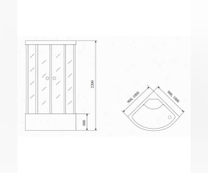 Душевая кабина Timo T-1100 P, без электрики и гидромассажа, 100 x 100 см (Standart)