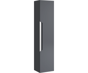 Подвесной универсальный левый/правый пенал с одной дверью в сером матовом цвете