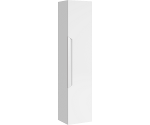 Подвесной универсальный левый/правый пенал с одной дверью в белом матовом цвете