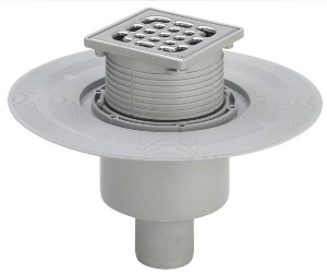 Трап Viega Advantix 556914, 100 x 100 мм, с решеткой из нержавеющей стали