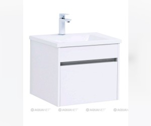 Тумба под раковину Aquanet Токио 48 00236915 (подвесная, 1 ящик), цвет белый