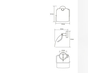 Держатель туалетной бумаги Bemeta Neo 104112015 13.5 x 9 x 15.5 см с крышкой, хром матовый
